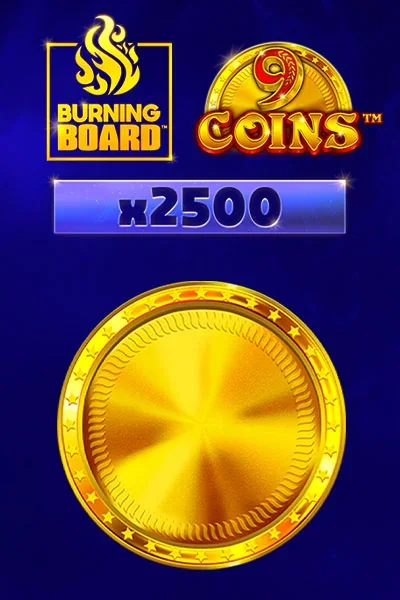 9 Coins Burning Board | VegasHero Casino AT